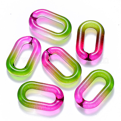 Anneaux de liaison en acrylique transparent bicolore&nbsp;OACR-S036-006B-N01