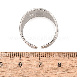Anillos abiertos de acero inoxidable 304 para mujer&nbsp;SA-CBABC9E-05D-GP