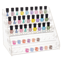 5-stöckiger 45-Loch-Acryl-Lippenstiftständer&nbsp;ODIS-WH0030-34