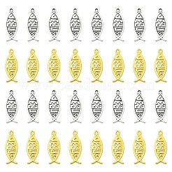 50 pz 2 colori pendenti in lega di stile tibetano&nbsp;FIND-YW0008-53