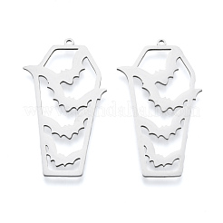Pendentifs Halloween 201 en acier inoxydable anti-ternissement&nbsp;STAS-N090-LA978-1