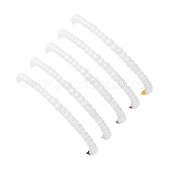 5 bracciale elastico con perline di vetro e turchese sintetico in 5 colori per uomo e donna&nbsp;BJEW-MZ00224