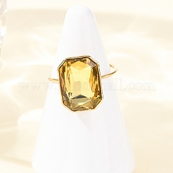 Armreifen aus Edelstahl 304 mit Glas für Damen&nbsp;RJEW-K309-41D