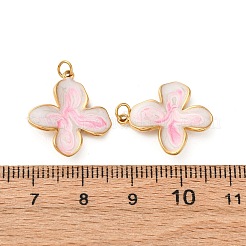 304 Edelstahl-Emaille-Anhänger&nbsp;STAS-U061-38G