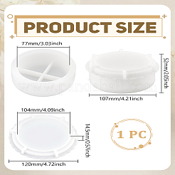 Moules de bougeoir en silicone diy&nbsp;DIY-WH0678-72B