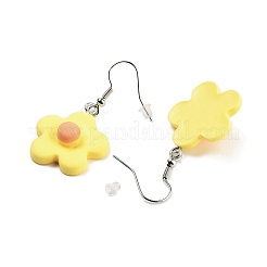 3 set di orecchini pendenti in acrilico con fiori estivi&nbsp;EJEW-F336-01A