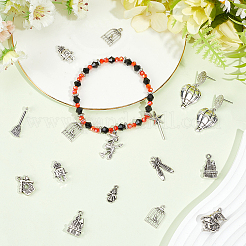65 pz 13 stili pendenti in lega di stile tibetano&nbsp;TIBE-SC0002-48