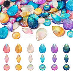 90 Stück 18 Arten undurchsichtige Harz Cabochons&nbsp;CRES-TA0001-35