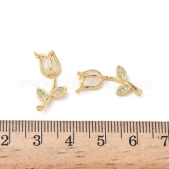Ottone micro spianare pendenti zirconi&nbsp;KK-D504-16G