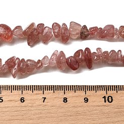Natürlichen Erdbeere Quarzperlen Stränge&nbsp;G-I390-B02