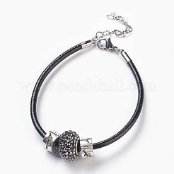 Cordoncino di cuoio set di gioielli vacchetta&nbsp;SJEW-JS00989-03