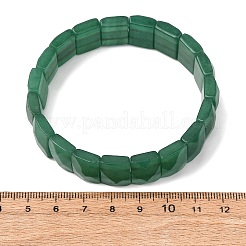 Bracelets extensibles unisexes en perles de jade naturel de Malaisie&nbsp;G-K303-02E