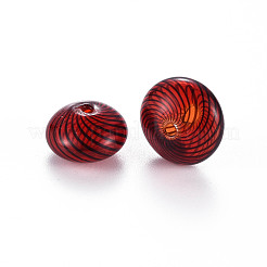 Perles de globe en verre soufflé à la main transparent&nbsp;GLAA-T012-19A