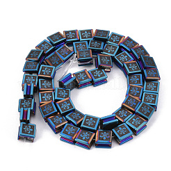 Electroplate non magnetici ematite sintetico fili di perline&nbsp;G-Q986-008