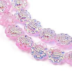 Chapelets de perles en verre électroplaqué&nbsp;GLAA-S387-01C