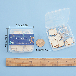 DIY-Set zur Herstellung von Weinglasanhängern mit Rautenmotiv&nbsp;DIY-SC0018-63