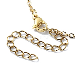 Colliers lariat à pendentif feuille en laiton&nbsp;NJEW-TA00134