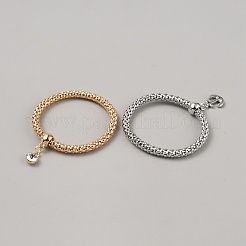 Schmuckset aus Messing und Legierung mit Strass&nbsp;SJEW-F223-01