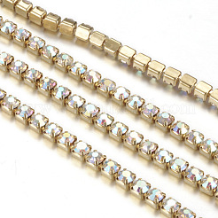 Chaînes en laiton avec strass&nbsp;CHC-T001-SS8-02C