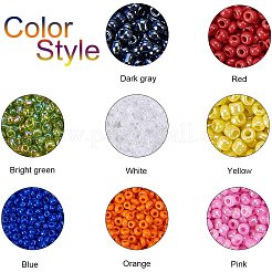 Misti 12/0 perle di vetro rotonde&nbsp;SEED-PH0006-2mm-04