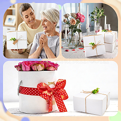 8 caja de correo de papel kraft plegable cuadrada&nbsp;CON-CP0001-018A