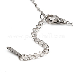 Schmetterlings-Halsketten mit Anhänger aus Platin und Messing mit Mikropavé-Kubikzirkonia&nbsp;NJEW-E105-01P