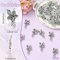 30 Stück Legierungs-Anhänger&nbsp;FIND-YW0012-36