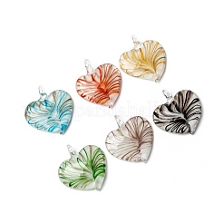 Handgefertigte Goldsand Murano Anhänger&nbsp;LAMP-S090-B
