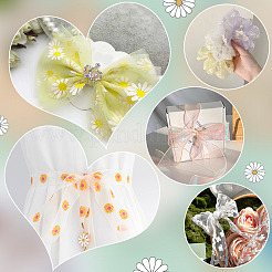 Blumenmuster-Polyesterbänder&nbsp;OCOR-WH0082-503A
