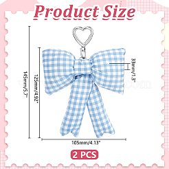 Decorazione pendente in poliestere e lega&nbsp;HJEW-WH0036-163A