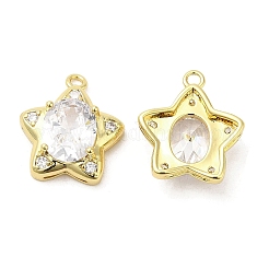 Pendentifs en laiton zircon cubique pavé&nbsp;KK-Z028-13G