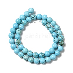 Hebras de cuentas de magnesita natural teñidas y calentadas.&nbsp;G-G924-01B-02
