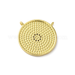 Gestellplattierte Messing-Anhänger mit Emaille-Pavé und kubischen Zirkonia&nbsp;KK-O142-11G