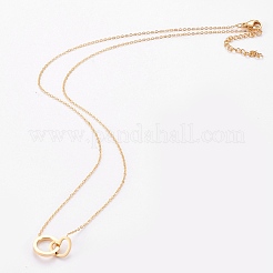 Colliers pendentifs en acier inoxydable 304&nbsp;NJEW-L155-18
