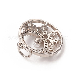 Pendentifs en laiton zircon cubique transparent&nbsp;KK-I668-11P
