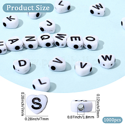 1000pcs perles acryliques opaques&nbsp;SACR-SP0001-46