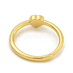 Herz-Ringe mit Natursteinen und verstellbaren Steinen&nbsp;RJEW-Q818-02G