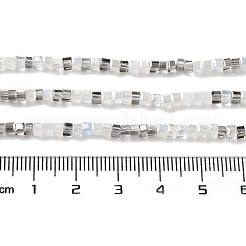 Brins de perles de verre de galvanoplastie de couleur dégradée&nbsp;GLAA-E042-05-B02