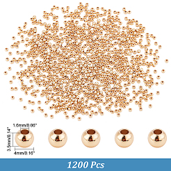 1200 perlina solida in ottone&nbsp;KK-PH0005-90A