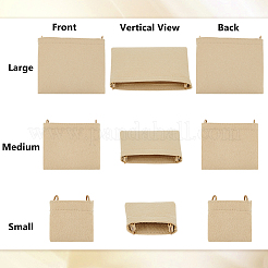 3 insert de rangement pour sac en feutre de 3 tailles&nbsp;FIND-WH0172-16C
