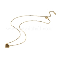 Collane con ciondolo a forma di cuore in acciaio inossidabile 304 per donna e uomo&nbsp;NJEW-Q028-11G