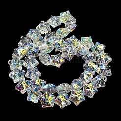 Brins de perles de verre peintes par galvanoplastie&nbsp;X1-EGLA-K061-12A-AB01