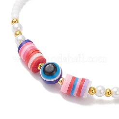 Pulseras de cuentas trenzadas con cuentas de vidrio&nbsp;BJEW-MZ00211-05