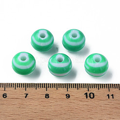 Perles acryliques à rayures opaques&nbsp;MACR-S373-27A-07