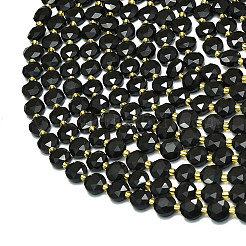 Chapelets de perles en obsidienne noire naturelle&nbsp;G-C116-A48-02