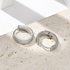 Pendientes de aro de acero inoxidable 304 para mujer&nbsp;EJEW-C096-62P