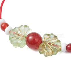 Bracelets tressés en perles de pierres précieuses mélangées naturelles pour femmes&nbsp;BJEW-MZ00208