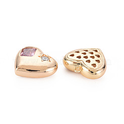 Colgante micropavé cubic zirconia de latón&nbsp;KK-N232-270B