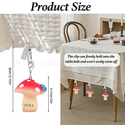 4 poids de nappe en résine de champignon&nbsp;HJEW-SW00128-05