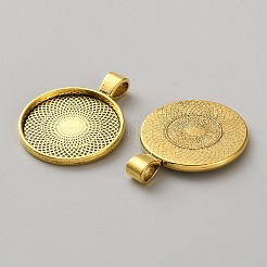 Zink Legierung Anhänger Fassungen&nbsp;FIND-WH0365-028AG